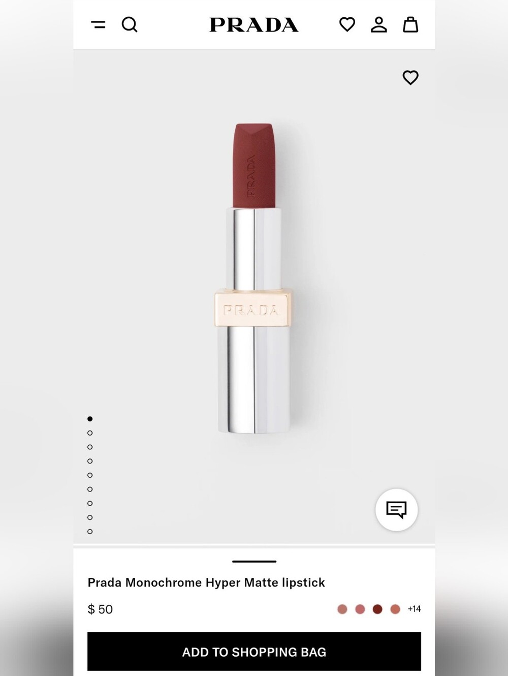 Prada Monochrome Lipstick B03 Pale Green
